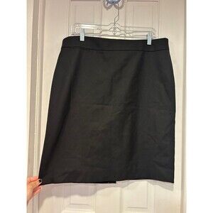 J.Crew Black Pencil Skirt Wool